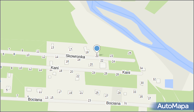Starowola, Skowronka, 21, mapa Starowola