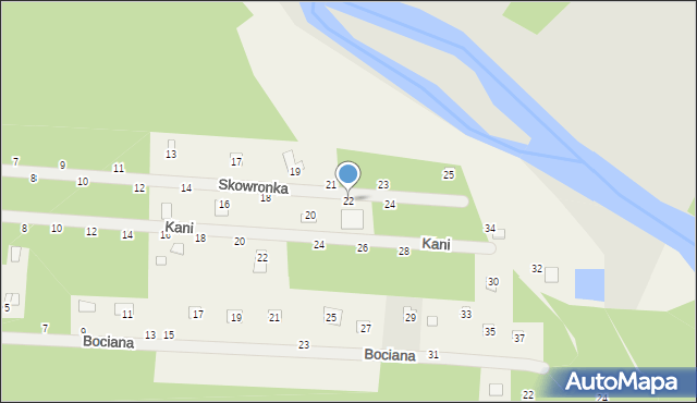 Starowola, Skowronka, 22, mapa Starowola