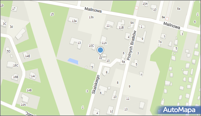 Stefanowo, Skalskiego St., gen. pil., 12, mapa Stefanowo