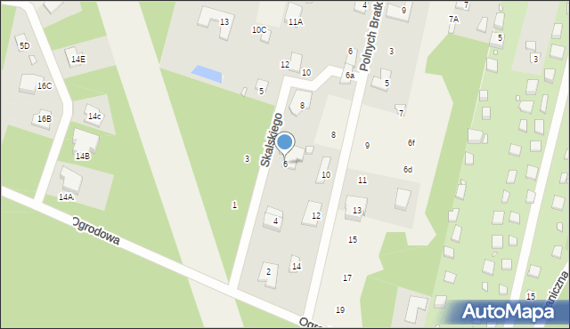 Stefanowo, Skalskiego St., gen. pil., 6, mapa Stefanowo