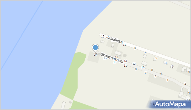 Strykowo, Skowronkowa, 17, mapa Strykowo