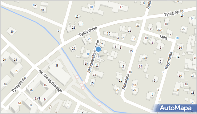 Swarzędz, Skłodowskiej-Curie Marii, 9, mapa Swarzędz