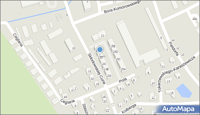Świdnica, Skłodowskiej-Curie Marii, 13D, mapa Świdnicy