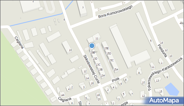 Świdnica, Skłodowskiej-Curie Marii, 13E, mapa Świdnicy