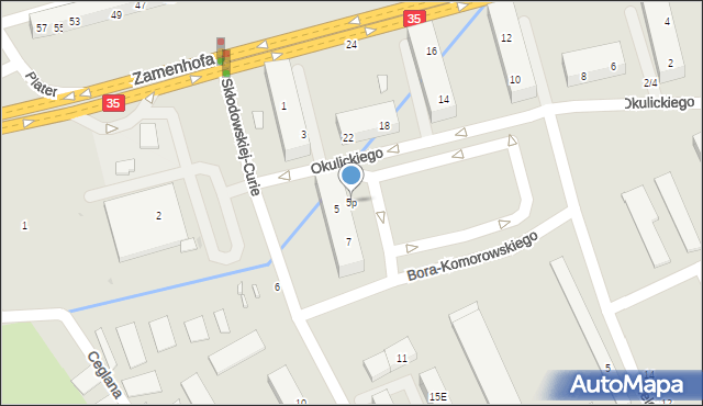 Świdnica, Skłodowskiej-Curie Marii, 5p, mapa Świdnicy