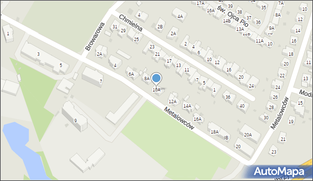 Świebodzice, Skłodowskiej-Curie Marii, 10A, mapa Świebodzice