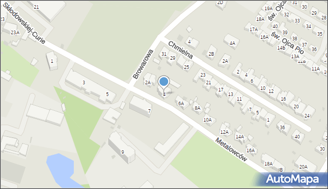 Świebodzice, Skłodowskiej-Curie Marii, 4, mapa Świebodzice
