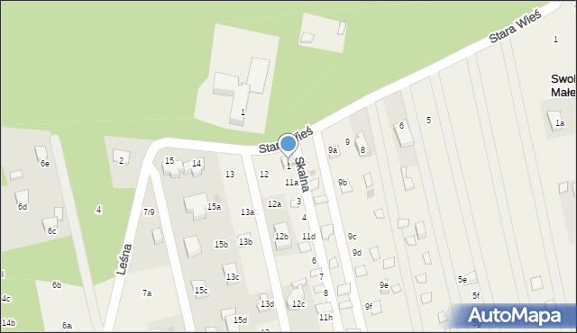 Swolszewice Małe, Skalna, 1, mapa Swolszewice Małe