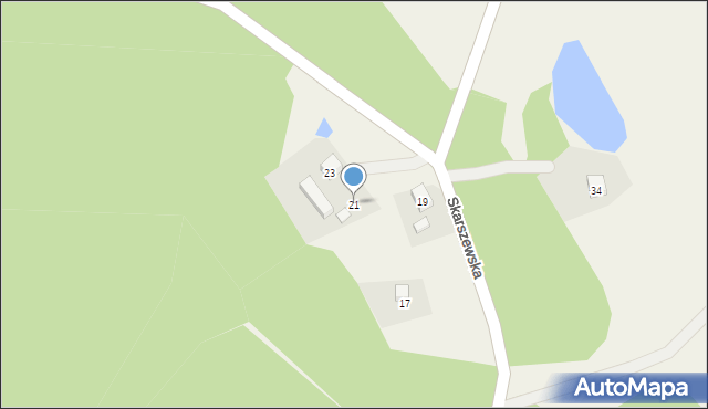 Szczodrowo, Skarszewska, 21, mapa Szczodrowo