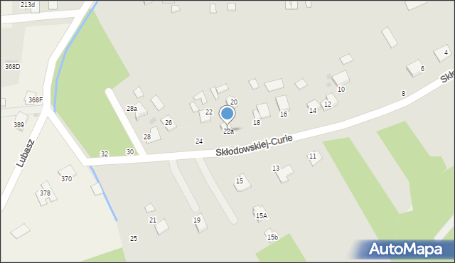 Szczucin, Skłodowskiej-Curie Marii, 22a, mapa Szczucin