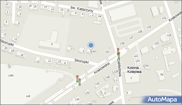 Tarnów, Skorupki Ignacego Jana, ks., 3, mapa Tarnów