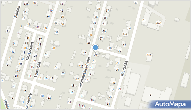 Tarnowskie Góry, Skłodowskiej-Curie Marii, 25, mapa Tarnowskie Góry