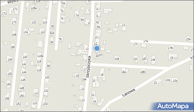 Tarnowskie Góry, Skrzypczyka Juliusza, 14, mapa Tarnowskie Góry