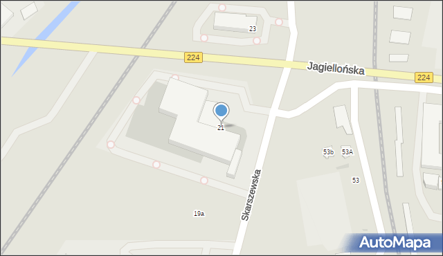 Tczew, Skarszewska, 21, mapa Tczew