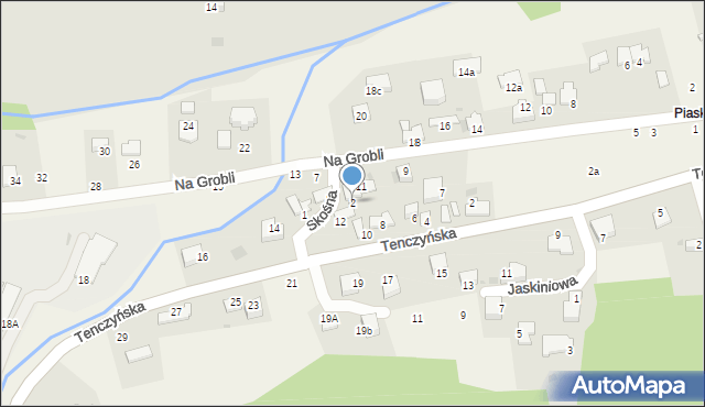 Tenczynek, Skośna, 2, mapa Tenczynek