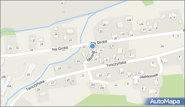 Tenczynek, Skośna, 5, mapa Tenczynek