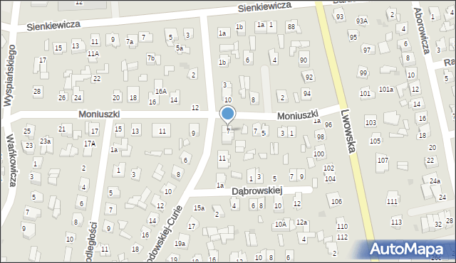 Tomaszów Lubelski, Skłodowskiej-Curie Marii, 7, mapa Tomaszów Lubelski