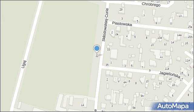 Tomaszów Mazowiecki, Skłodowskiej-Curie Marii, 12, mapa Tomaszów Mazowiecki