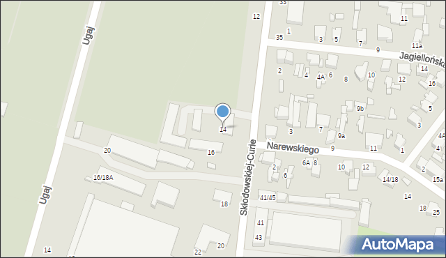 Tomaszów Mazowiecki, Skłodowskiej-Curie Marii, 14, mapa Tomaszów Mazowiecki