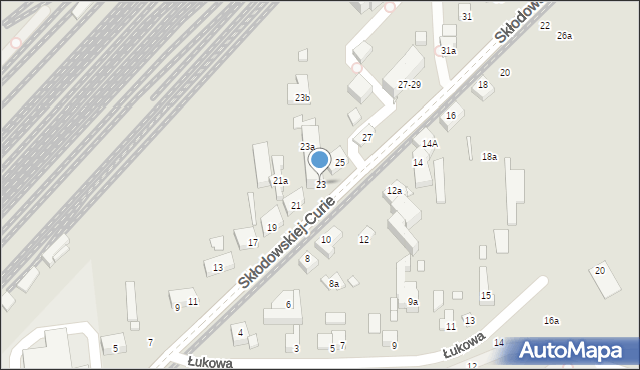 Toruń, Skłodowskiej-Curie Marii, 23, mapa Torunia