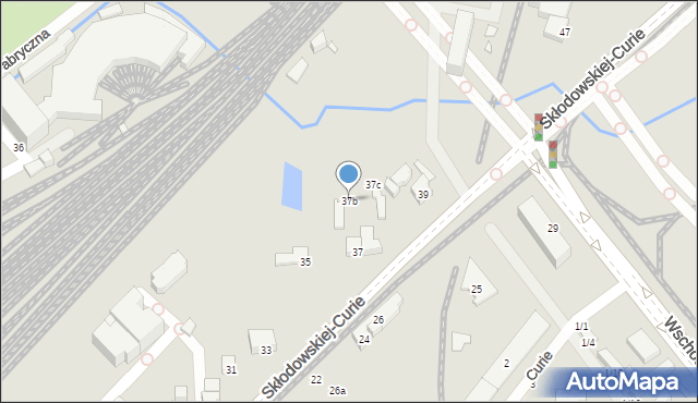 Toruń, Skłodowskiej-Curie Marii, 37b, mapa Torunia