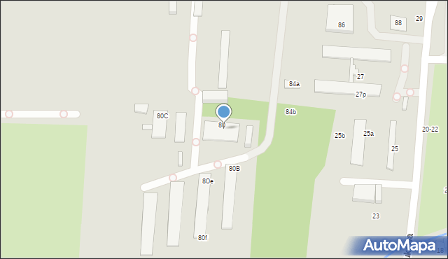 Toruń, Skłodowskiej-Curie Marii, 80D, mapa Torunia