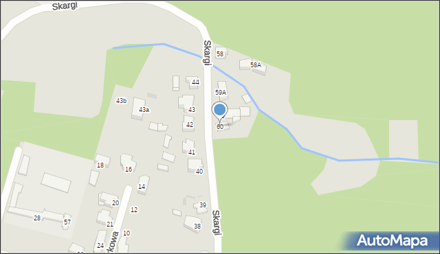 Trzcianka, Skargi Piotra, ks., 60, mapa Trzcianka