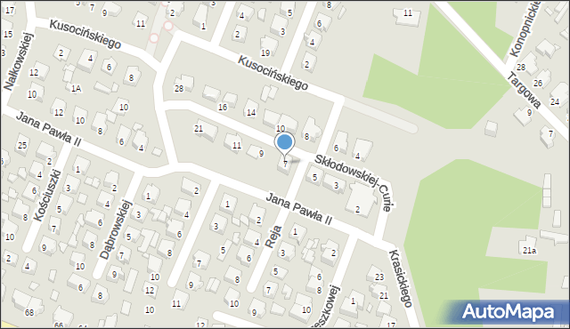 Tuliszków, Skłodowskiej-Curie Marii, 7, mapa Tuliszków