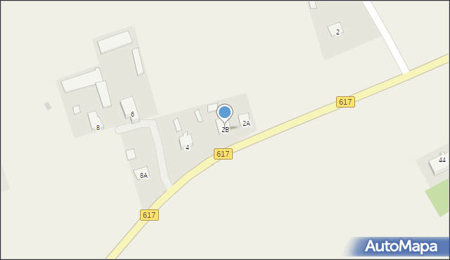 Turowo, Skierki, 2B, mapa Turowo