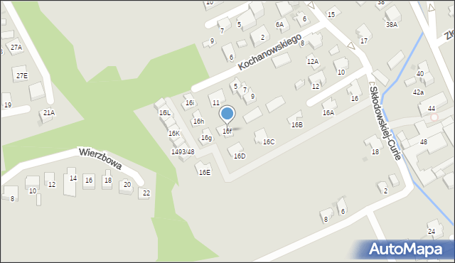 Ustroń, Skłodowskiej-Curie Marii, 16f, mapa Ustroń