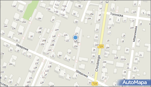 Warszawa, Sklepowa, 10C, mapa Warszawy