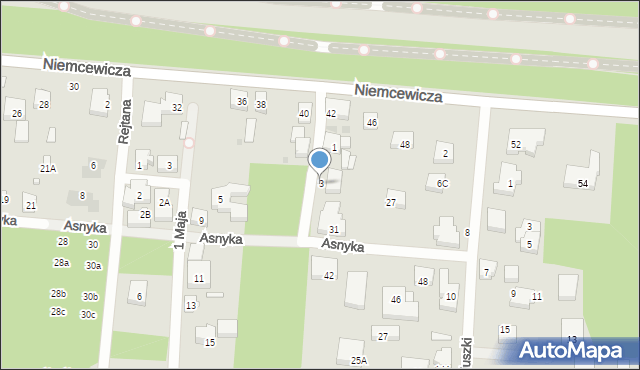 Warszawa, Skłodowskiej-Curie Marii, 3, mapa Warszawy