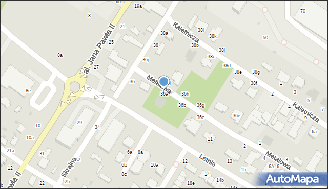 Włocławek, Skrajna, 36a, mapa Włocławka