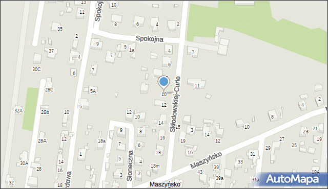 Wojkowice, Skłodowskiej-Curie Marii, 10, mapa Wojkowice
