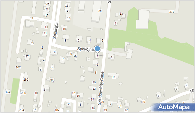 Wojkowice, Skłodowskiej-Curie Marii, 4, mapa Wojkowice
