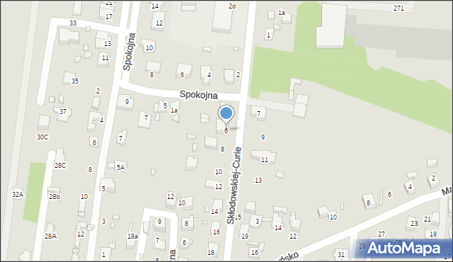 Wojkowice, Skłodowskiej-Curie Marii, 6, mapa Wojkowice