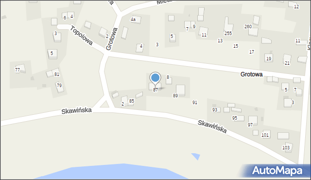 Wołowice, Skawińska, 87, mapa Wołowice