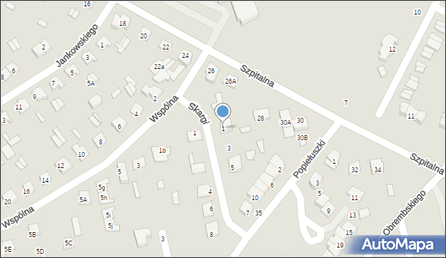 Wysokie Mazowieckie, Skargi Piotra, ks., 1, mapa Wysokie Mazowieckie