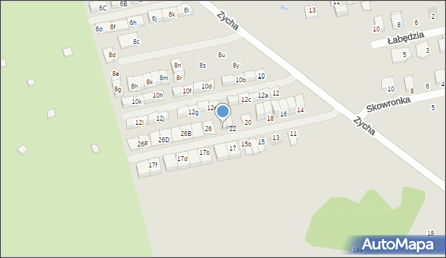 Ząbki, Skowronka, 24, mapa Ząbki