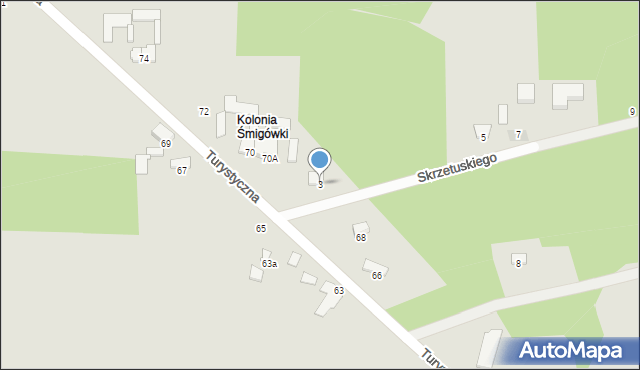 Zawiercie, Skrzetuskiego Jana, 3, mapa Zawiercie