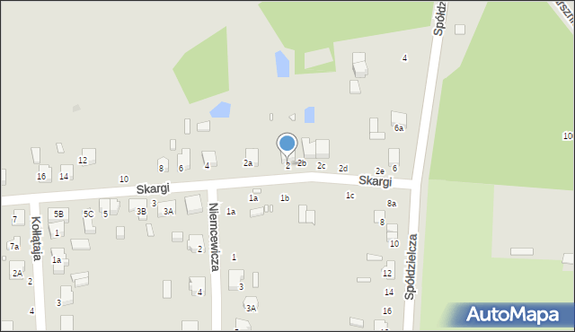 Zduńska Wola, Skargi Piotra, ks., 2, mapa Zduńska Wola