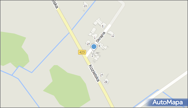 Zdzieszowice, Skrajna, 4, mapa Zdzieszowice