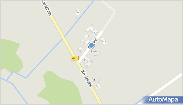 Zdzieszowice, Skrajna, 6, mapa Zdzieszowice