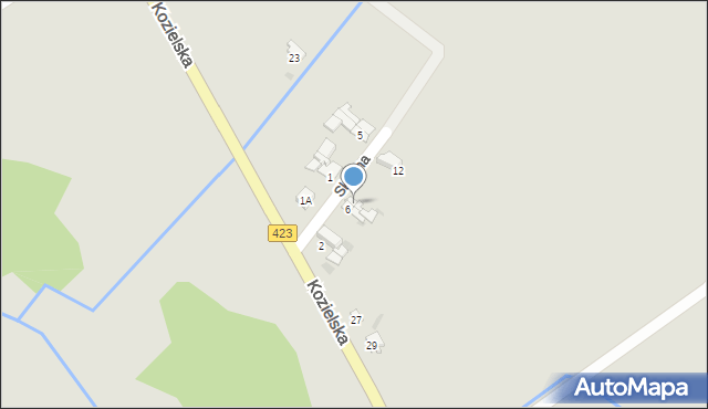 Zdzieszowice, Skrajna, 8, mapa Zdzieszowice