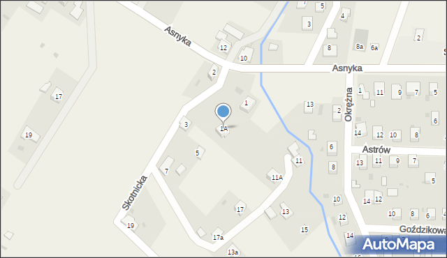 Zebrzydowice, Skotnicka, 1A, mapa Zebrzydowice