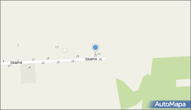 Zrębice, Skalna, 21, mapa Zrębice