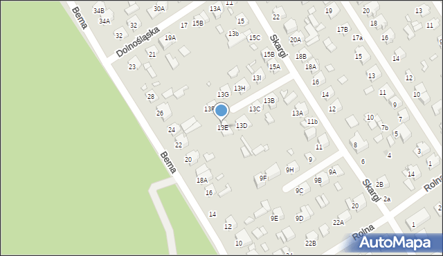 Żyrardów, Skargi Piotra, ks., 13E, mapa Żyrardów