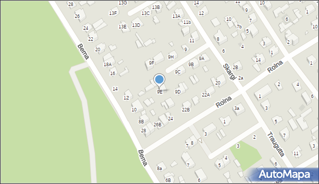 Żyrardów, Skargi Piotra, ks., 9E, mapa Żyrardów