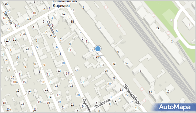 Aleksandrów Kujawski, Słowackiego Juliusza, 19A, mapa Aleksandrów Kujawski