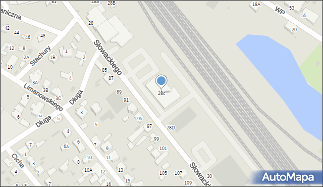 Aleksandrów Kujawski, Słowackiego Juliusza, 28c, mapa Aleksandrów Kujawski